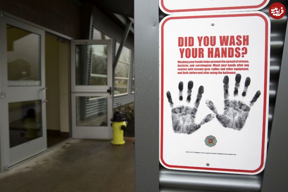 نشان دادن اهمیت شستن دست‌ها با "پرتو فرابنفش"