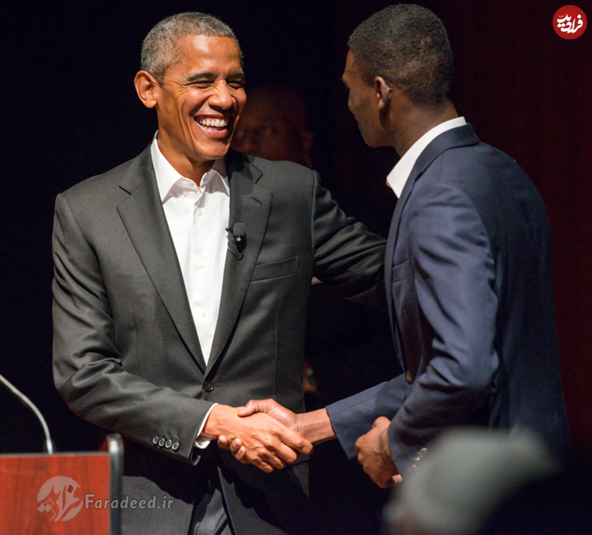 تصاویر/ اولین سخنرانی اوباما پس از ریاست‌جمهوری