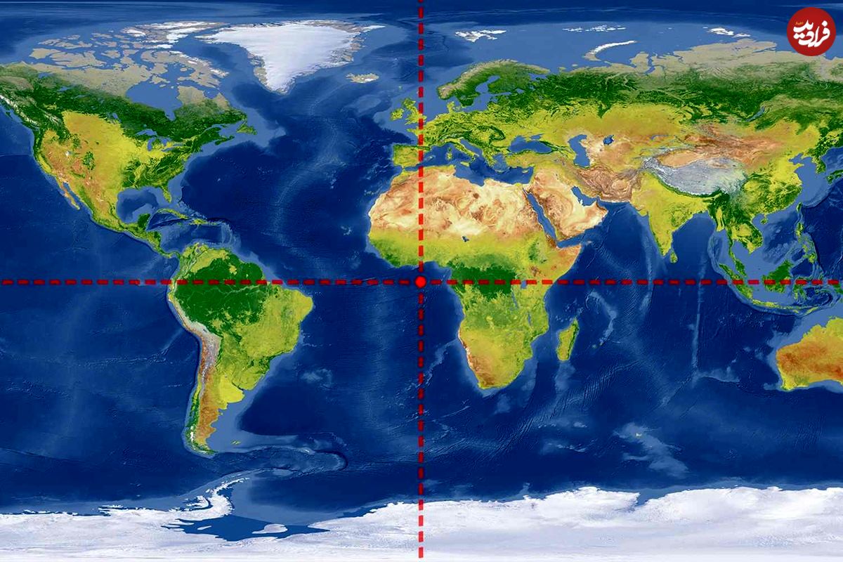 مختصات ۰.۰ روی زمین کجاست؟ 