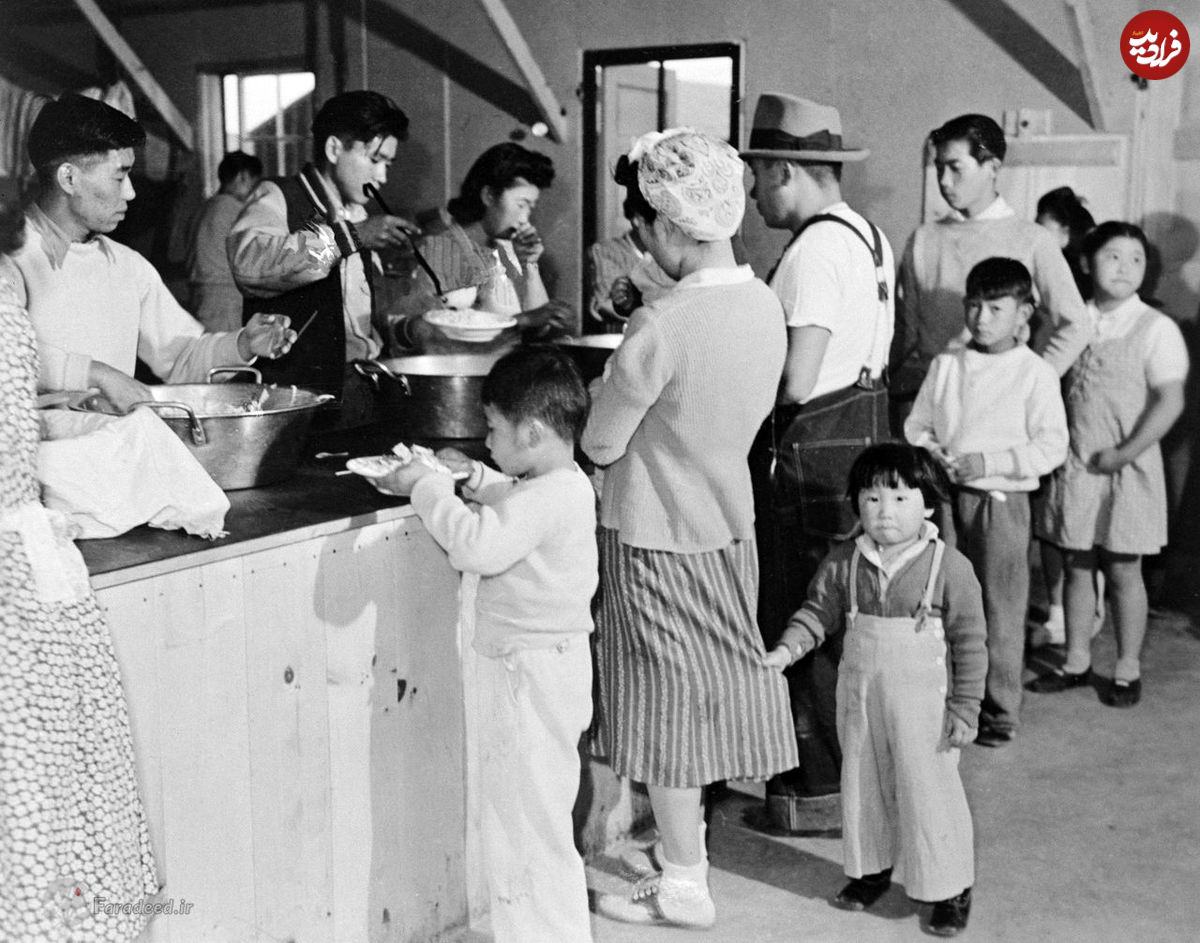 تصاویر/ جابجایی اجباری ۱۰۰ هزار ژاپنی توسط آمریکا