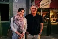 تصویر/ دیدار پدر و دختر پشت صحنه ی شهرزاد