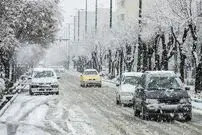 (ویدئو) بارش برف بهاری این شهرستان را سفیدپوش کرد!