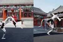 ببینید| شمشیر در دست ربات انسان‌نما؛ تلفیق سنت و فناوری در نمایش مهارت‌های رزمی