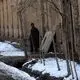 عکس| سفر به تهران قدیم؛ تصویر رنگی‌شده از یک خیابان برفی در تهران عهد قاجار