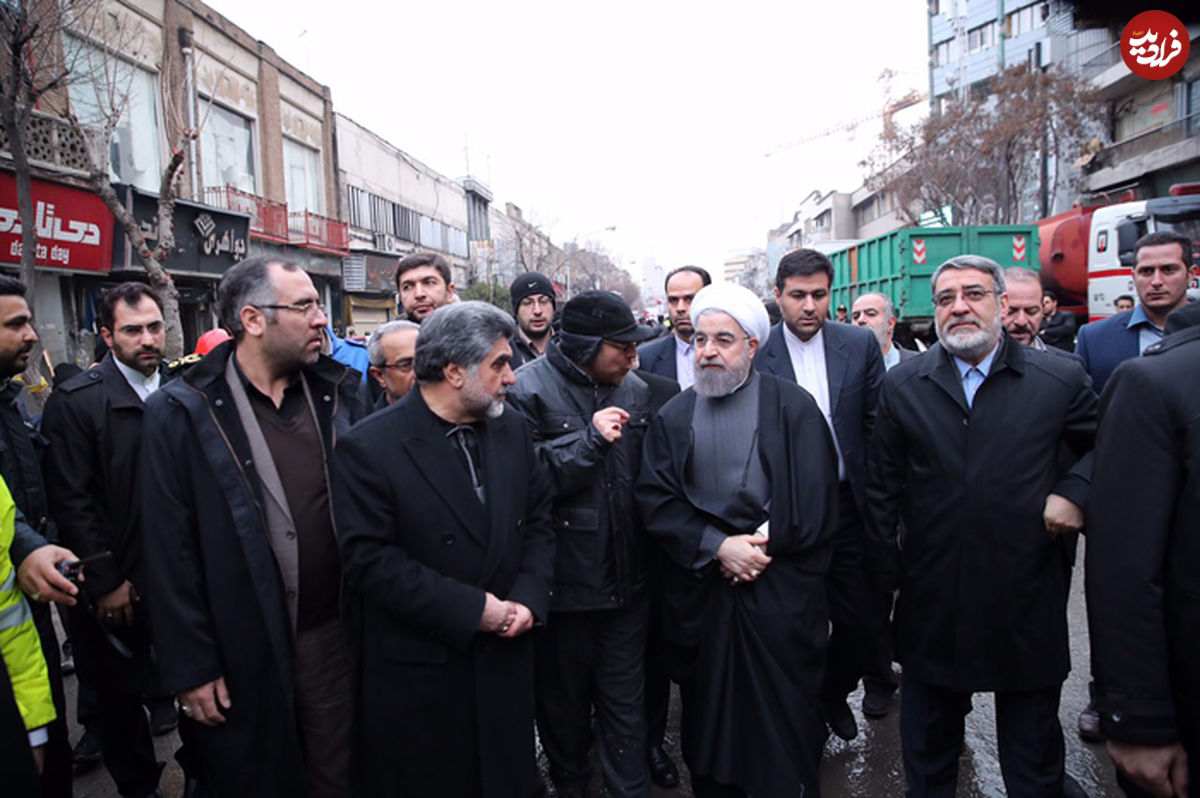 تصاویر/ حسن روحانی از پلاسکو بازدید کرد