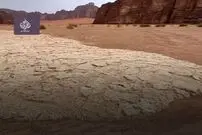 (ویدئو) جاری شدن «سیل یخی» در عربستان