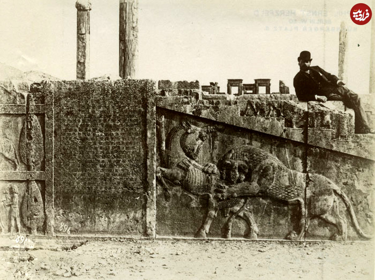 (تصاویر) نمایی تماشایی از تخت جمشید در دوره قاجار