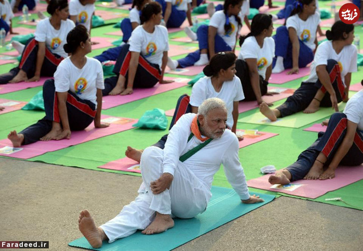 (تصاویر) آقای نخست‌وزیر، تمرین‌دهنده یوگا