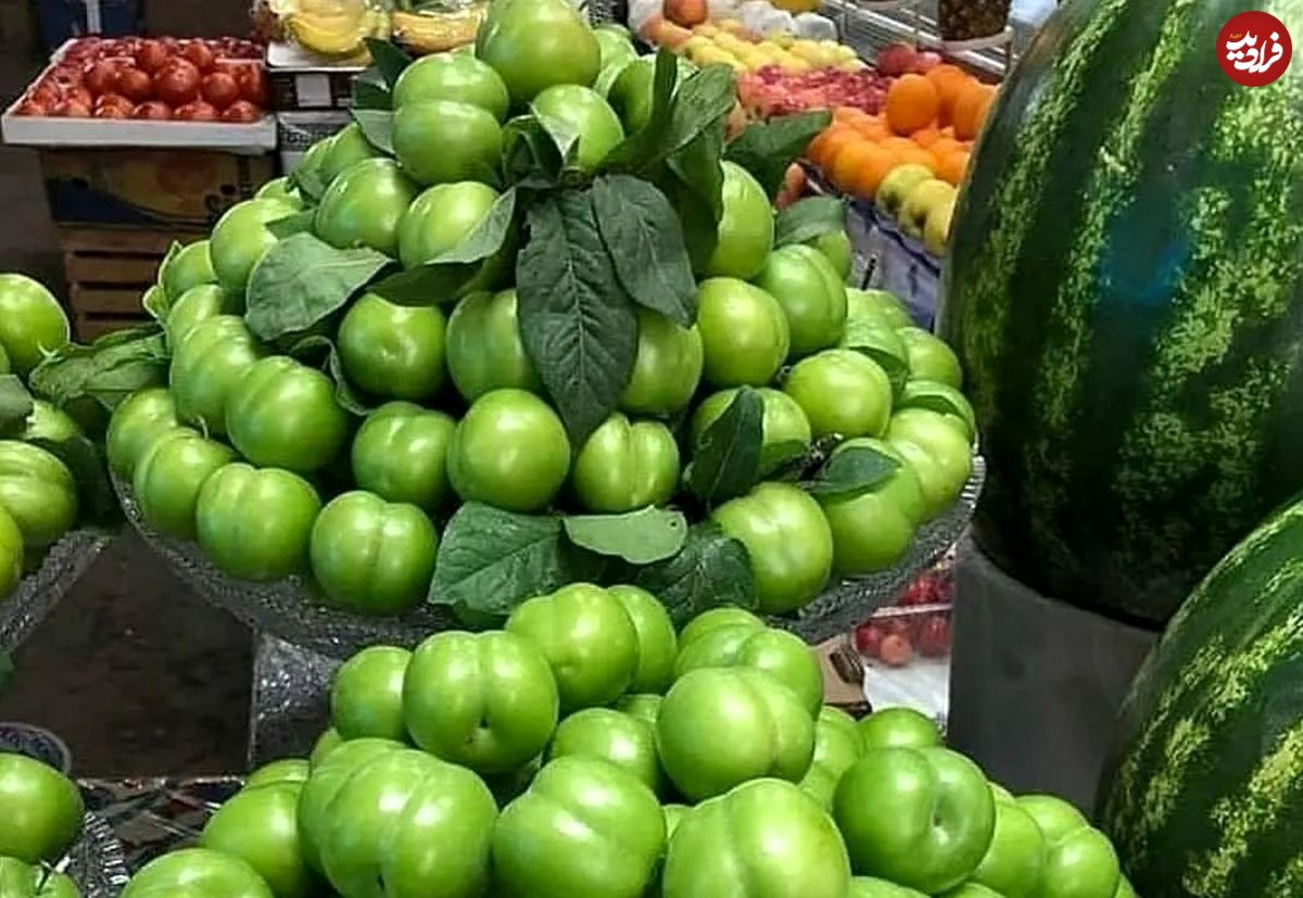 قیمت نجومی گوجه سبز در بازار تجریش؛ کیلویی ۴ میلیون تومان