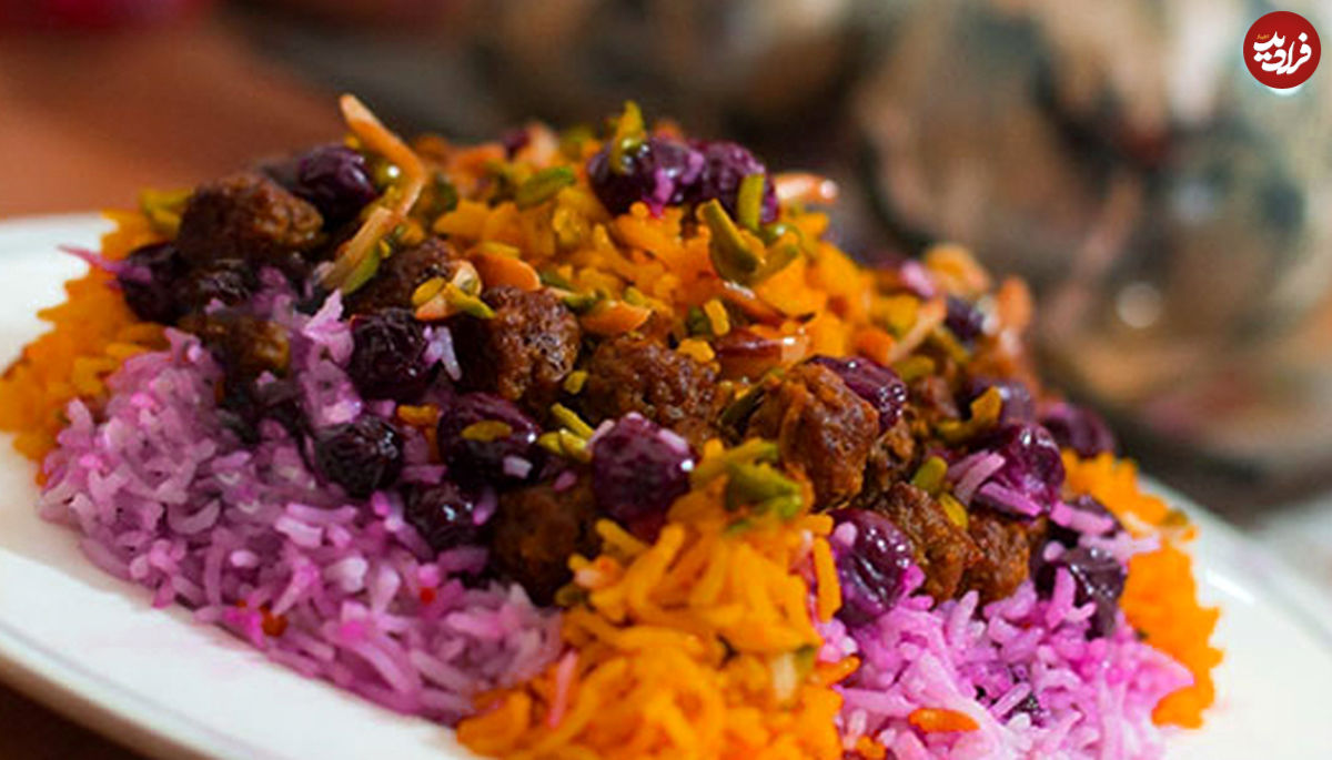 کته آلبالو؛ غذای مجلسی ایرانی