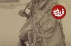عکس| سفر زمان؛ یک «گدای ژولیده با چپق و لباس مندرس» در دوران قاجار