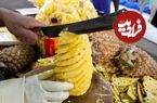(ویدئو) مهارت خیره کننده فروشنده های تایلندی در برش زدن انبه، هندوانه و آناناس 