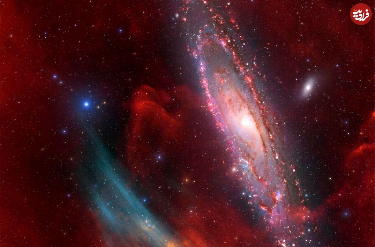 تصویر روز ناسا: وجود ابر‌هایی غیرمنتظره در کهکشان آندرومدا