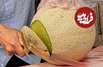 ببینید؛ برش ماهرانه هندوانه، آناناس، طالبی و دیگر میوه ها برای تهیه آبمیوه در کره