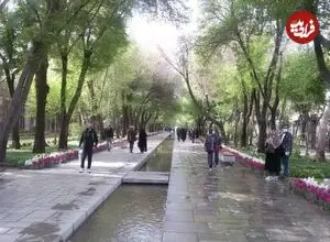 عکس| سفر زمان؛ منظرۀ زیبای «چهارباغ اصفهان» در دوران قاجار