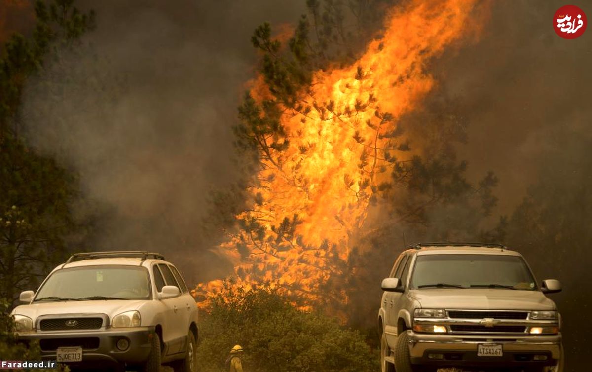 (تصاویر) آتش سوزی مهیب در کالیفرنیا