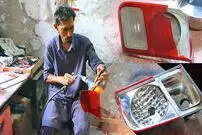 (ویدئو) نحوه تعمیر چراغ عقب خودرو با 150 هزار تومان در پاکستان