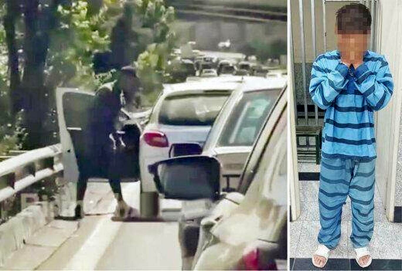 بازداشت مردی که زن و بچه‌اش را هنگام خفت‌گیری همراه خود می‌برد!
