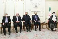 عکس/ دیدار نوروزی مقامات کشوری و لشکری با رئیس‌جمهور