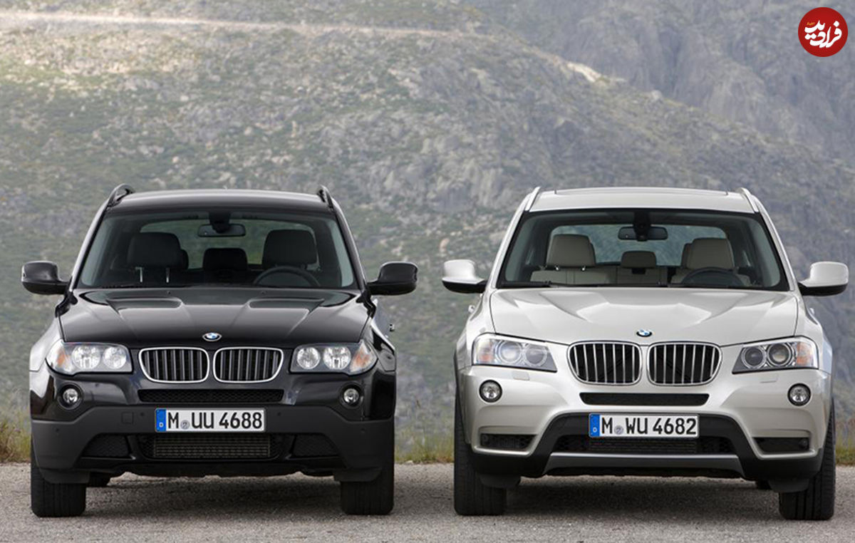 مقایسه‌ی تصویری دو نسل BMW X3