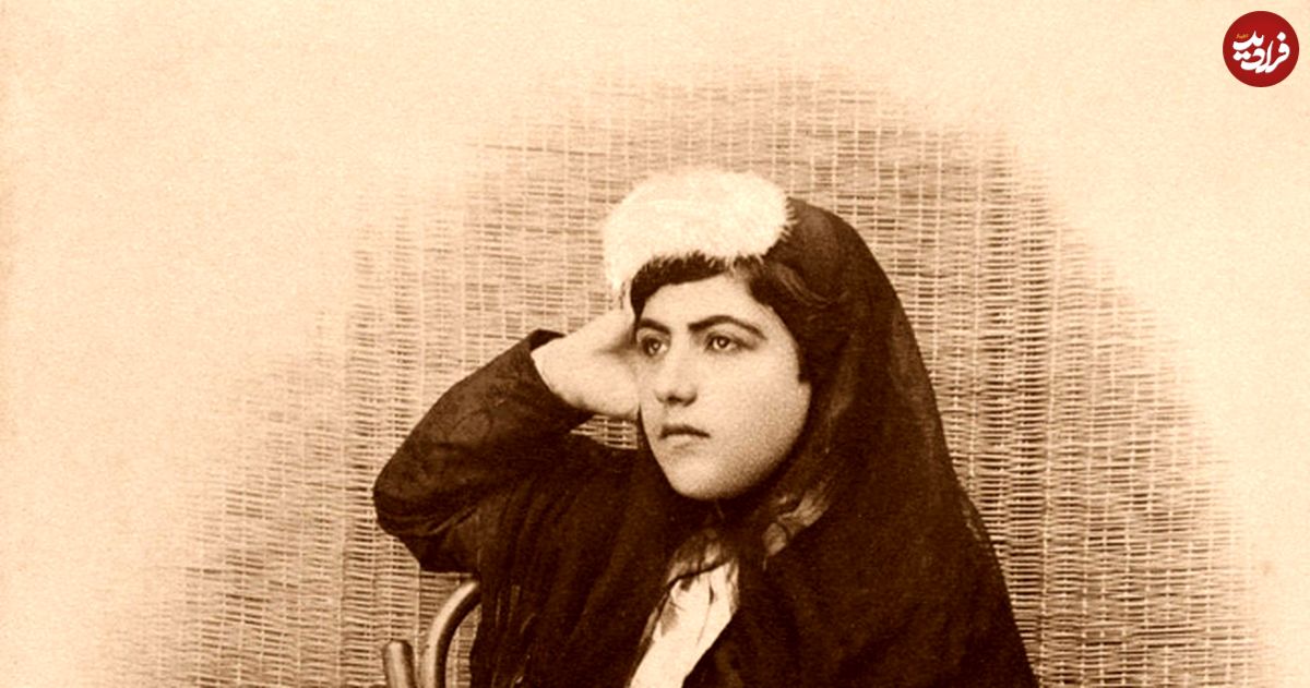 تصویر/ عکس آتلیهای از زن قاجاری