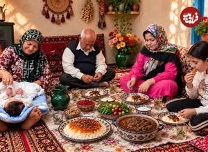 ببینید| غذای روستایی در ایران؛ پخت خورشت فسنجان و کباب کوبیده با مرغ