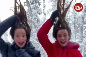 ببینید| اینجا موهایتان یخ می‌بندد