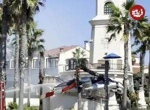 ببینید؛ لحظه سقوط یک بالگرد روی عابران پیاده در کالیفرنیا