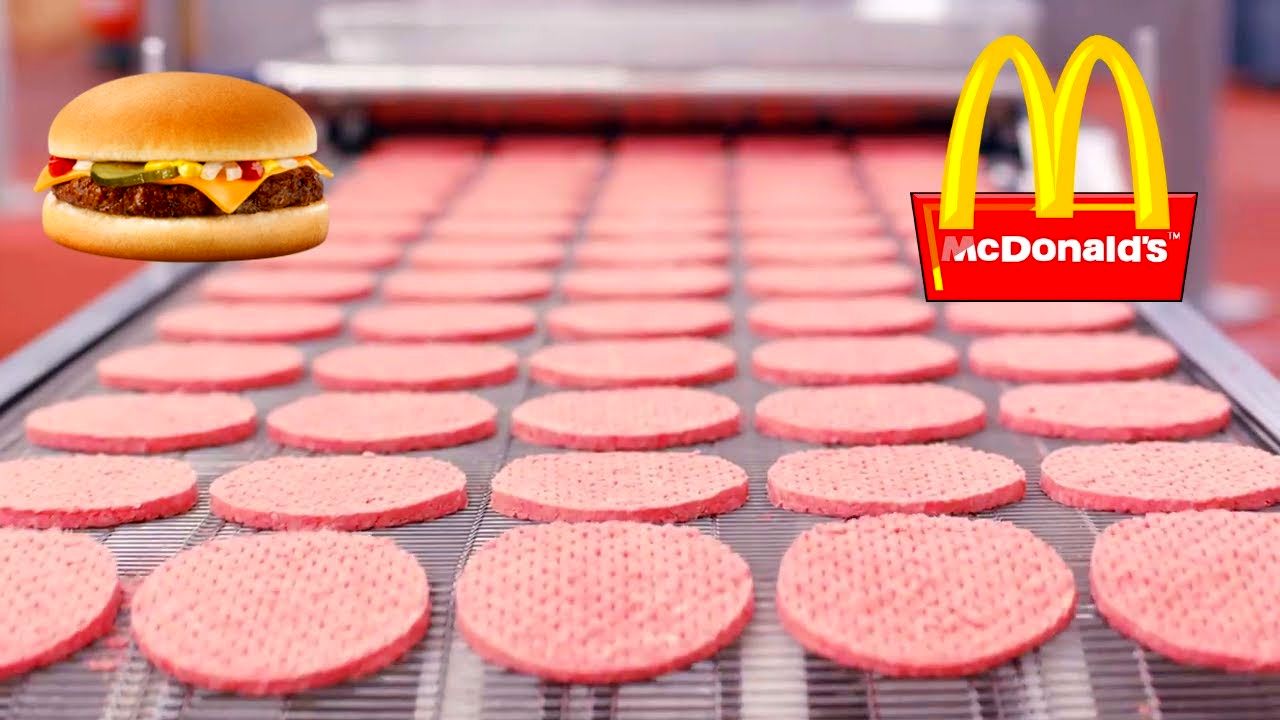 (ویدئو) کارخانه همبرگر مک دونالد؛ برگر مشهور مک دونالد چگونه تهیه می شود؟
