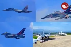 ببینید؛ تصاویری از تمرینات نیروی هوایی ونزوئلا با پرواز جنگنده‌های F-16 و Su-30