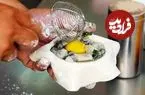 ببینید| غذای خیابانی در تایوان؛ تهیه یک غذای سنتی با صدف، تخم مرغ و پیازچه در تایپه