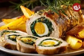 ببینید| طرز تهیه رول مرغ با ژامبون توسط آشپز مشهور ایتالیایی