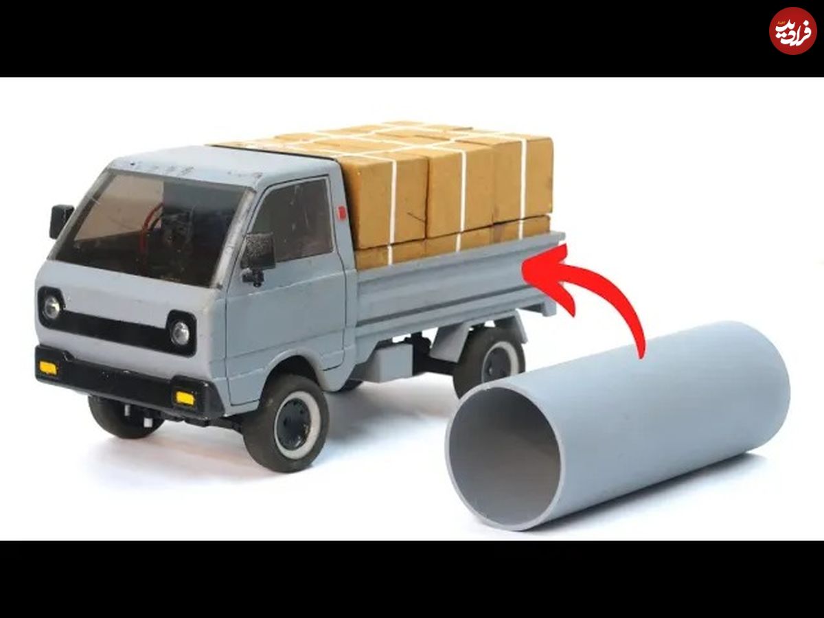 (ویدئو) با لوله پلیکا پلاستیکی این کامیونت جذاب را در خانه درست کنید