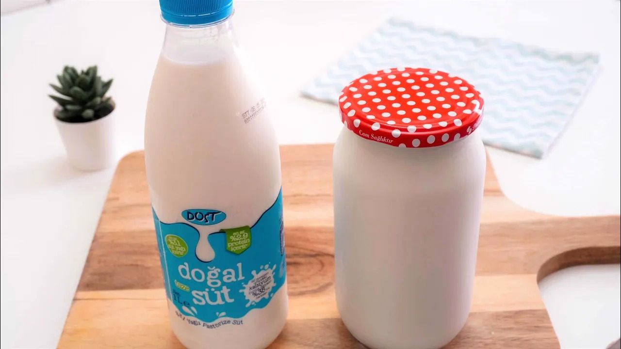 (ویدئو) چگونه با یک لیتر شیر در خانه ماست خوشمزه و طبیعی درست کنیم؟