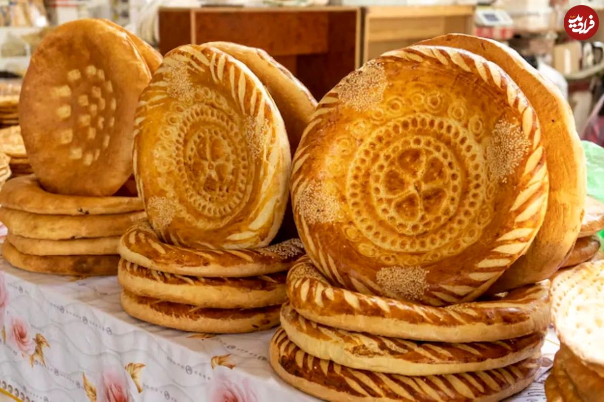 (ویدئو) نان ازبکی؛ زیباترین نان جهان با نقشونگارهای خیرهکننده