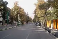 عکس| سفر به ایران قدیم؛ عکس رنگی از یک خیابان در تهران؛ سال 1306