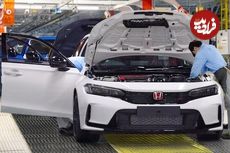 ببینید| نگاهی به مراحل تولید خودروی هوندا سیویک تایپ آر در ژاپن