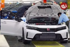 ببینید| نگاهی به مراحل تولید خودروی هوندا سیویک تایپ آر در ژاپن