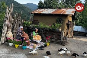 ببینید؛ غذای روستایی در گیلان؛ تهیه کره سنتی و نان تنوری در طبیعت