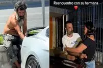 (ویدئو) لحظه‌ی احساسی دیدار دوباره‌ی مرد بی‌خانمان و خانواده‌‌اش بعد از ۱۳ سال 