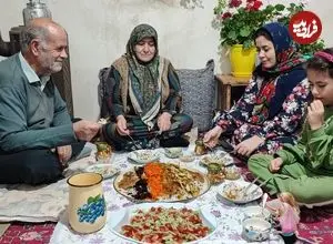 ببینید| غذای روستایی در ایران؛ پخت عدس پلوی سنتی در روستایی کوهستانی