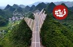 ببینید؛ عملیات مهندسی باورنکردنی در چین؛ شکافتن کوه برای ساخت بلندترین پل جهان 