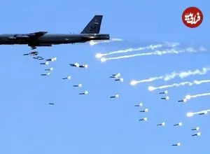 عکس| بمباران با بیش از ۲۰۰ بمب افکن «بی ۵۲» جهان را در بهت فرو برد؛ ۲۰ هزار تُن بمب در ۱۱ روز