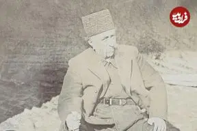 عکس| سفر زمان؛ ژست مظفرالدین شاه با قمه در کنار لاشۀ پلنگ