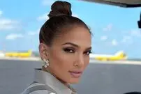 (عکس) ژست ساده و بامزه جنیفر لوپز در کنار فرزندانش 