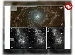 خوشه‌های ستاره‌ای جوان در یک کهکشان مارپیچی نزدیک