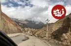 عکس| سفر به ایران قدیم؛ اتومبیل قدیمی در جادۀ شمشک؛ سال 1317