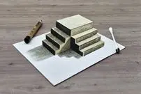 ببینید| آموزش کشیدن نقاشی 3 بعدی «پله» به روش هنرمند ترکیه ای