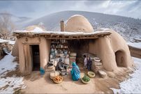 ببینید؛ غذای روستایی در افغانستان؛ پخت املت در یک روستای دورافتاده کوهستانی