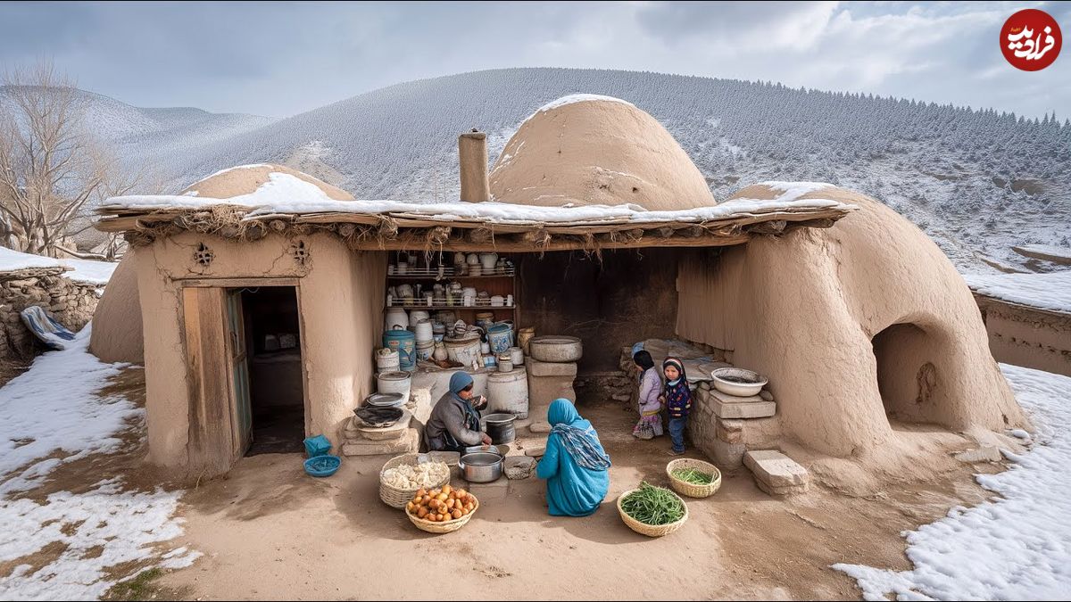 ببینید؛ غذای روستایی در افغانستان؛ پخت املت در یک روستای دورافتاده کوهستانی